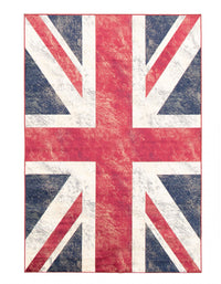 Union Jack Navy Red Area Rug - 2'6