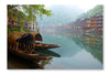 Old Chinese Traditional Town 28x42 Wall Art Fabric Panel Without Frame