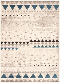 Raja Ivory-Blue Area Rug - 3'11