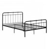 Versa Full Metal Platform Bed - Pure Black