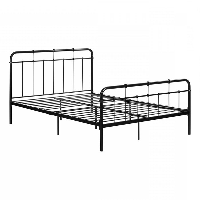 Versa Full Metal Platform Bed - Pure Black | The Brick