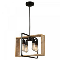 Perris 4-Light Black Pendant 