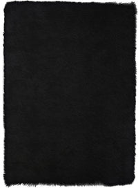 Marty Sheepskin Plush Black Area Rug - 2'0