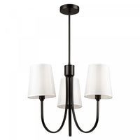 Rhythm 3-Light Black Chandelier 