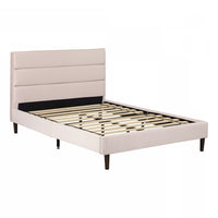 Maliza Upholstered Full Platform Bed - Pink  