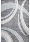 Roma Crescent Grey 5x8 Area Rug