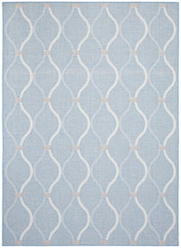 Neisha Abstract Light Blue Rug 6'7