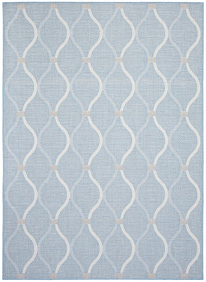 Neisha Abstract Light Blue Rug 6'7