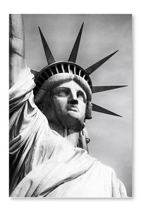 America Statue Of Liberty 16x24 Wall Art Frame And Fabric Panel