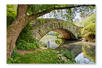 Bridge in Central Park 28x42 Wall Art Fabric Panel Without Frame