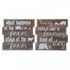 Asymmetrical Wood Wall Sign Farm Life - Set of 2 Wall Decor