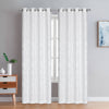 Preston Grommet Pair of White Curtain Panels - 54x95