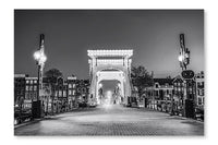 Bridges  Embankments of Amsterdam 16x24 Wall Art Fabric Panel Without Frame