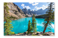 Beautiful Moraine Lake 24x36 Wall Art Frame And Fabric Panel