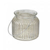 Ribbed S Mercury Glass Tealight Holder