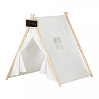 Sweedi Play Tent With Chalkboard - White and Natural 