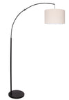 Matte Black Arc Floor Lamp