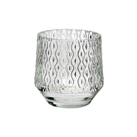 Round Glass Candle Holder Deco - Set of 4