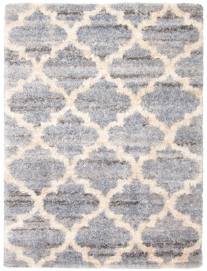 Dimity Grey/Light Blue Area Rug - 6'7