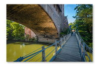 Bridges of Nuremberg 28x42 Wall Art Fabric Panel Without Frame