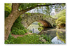 Bridge In Central Park 16x24 Wall Art Frame And Fabric Panel