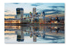 London Skylines At Dusk 16x24 Wall Art Fabric Panel Without Frame