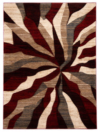 Mayoree Burgundy Area Rug - 6'7