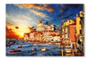 Amazing Venice On Sunset 24x36 Wall Art Frame And Fabric Panel