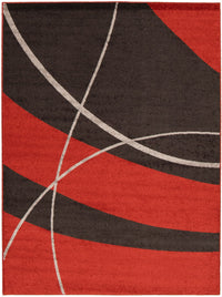 Carson Red Area Rug - 5'3