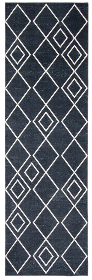 Kenza Blue Machine Washable Area Rug - 2'6