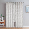 Dundee Grommet Pair of Taupe Curtain Panels - 54x95