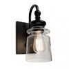 Castara 1-Light Black Bathroom Wall Light