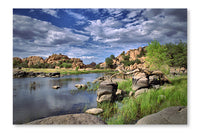 Watson Lake Shore 28x42 Wall Art Fabric Panel Without Frame