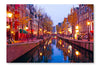 City Scenic From Amsterdam In The Netherlands 28x42 Wall Art Frame And Fabric Panel