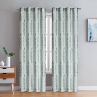 Exeter Grommet Pair of Grey Curtain Panels - 54x95