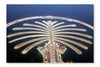 Jumeirah Palm Island Development in Dubai 16x24 Wall Art Fabric Panel Without Frame