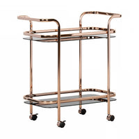 Maliza Bar Cart - Pink Gold 