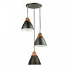 Tote 3-Light Black Pendant