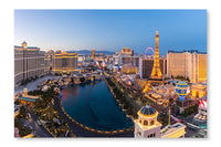 Cityscape Of Las Vegas Strip Aerial View 16x24 Wall Art Frame And Fabric Panel