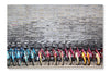 Bicycles 28x42 Wall Art Frame And Fabric Panel