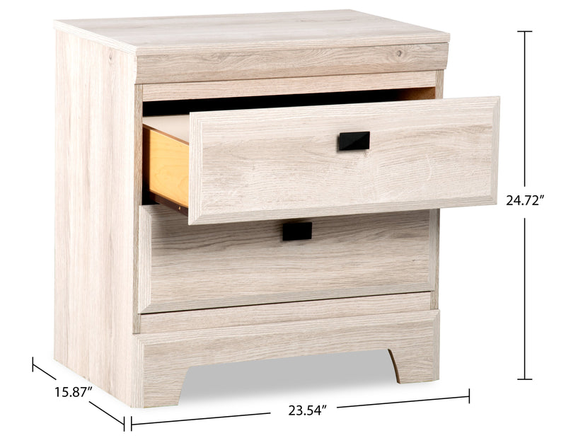 Yorkdale Nightstand - White | The Brick