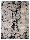 Senga Grey-Black Area Rug - 5'3