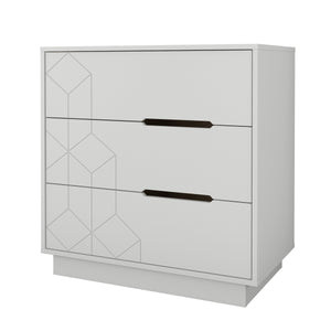 Nordika 3-Drawer Chest - White