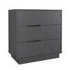 Nordika 3-Drawer Chest - Charcoal Grey