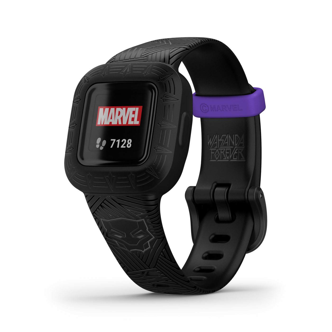 Garmin v vofit Jr. 3 Marvel Kids Activity Tracking Smartwatch Black Panther