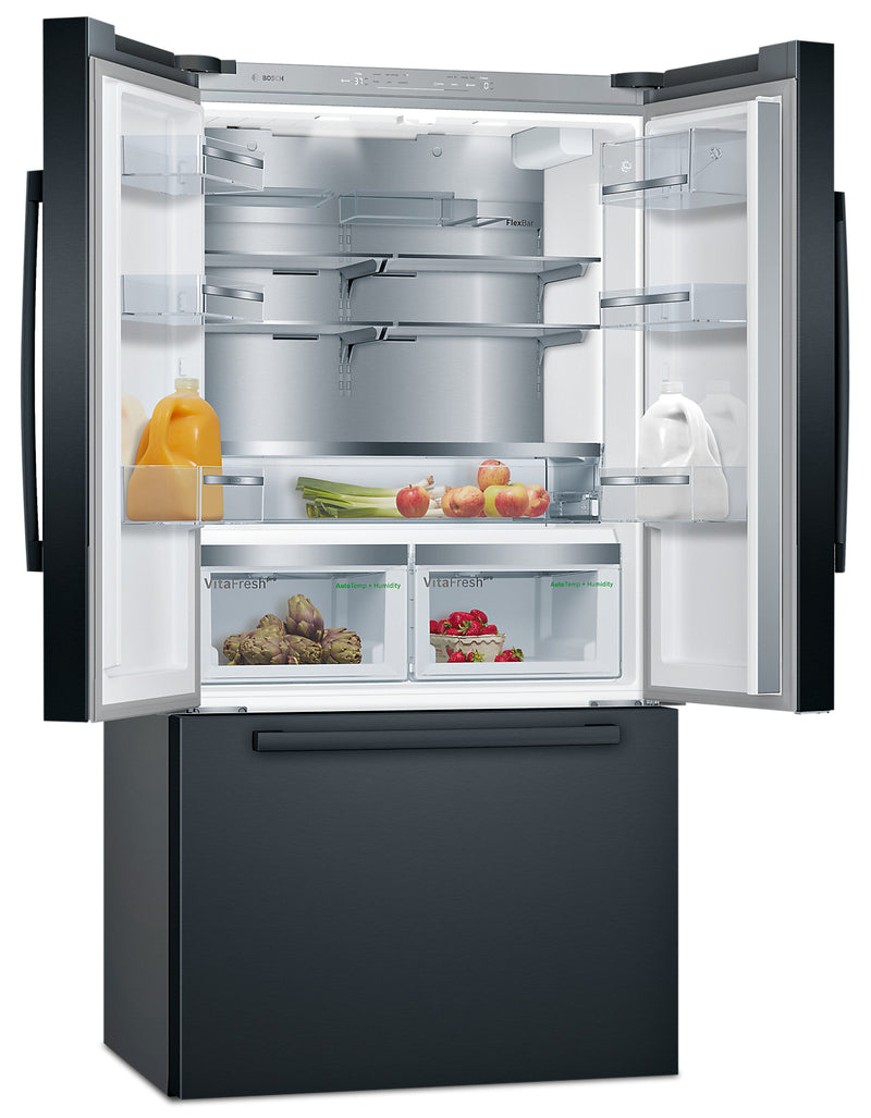 Bosch 21 Cu. Ft. 800 Series French Door Refrigerator B36CT80SNB