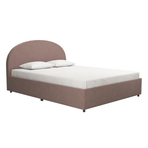 Mr. Kate Moon Full Upholstered Bed with Storage - Blush