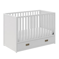 Little Seeds Haven 3-in-1 Convertible Storage Crib - White 