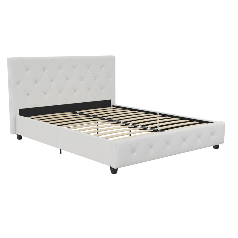 Atwater Living Dana Queen Upholstered Bed - White | The Brick