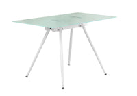 Tempered Glass Laptop Desk - White